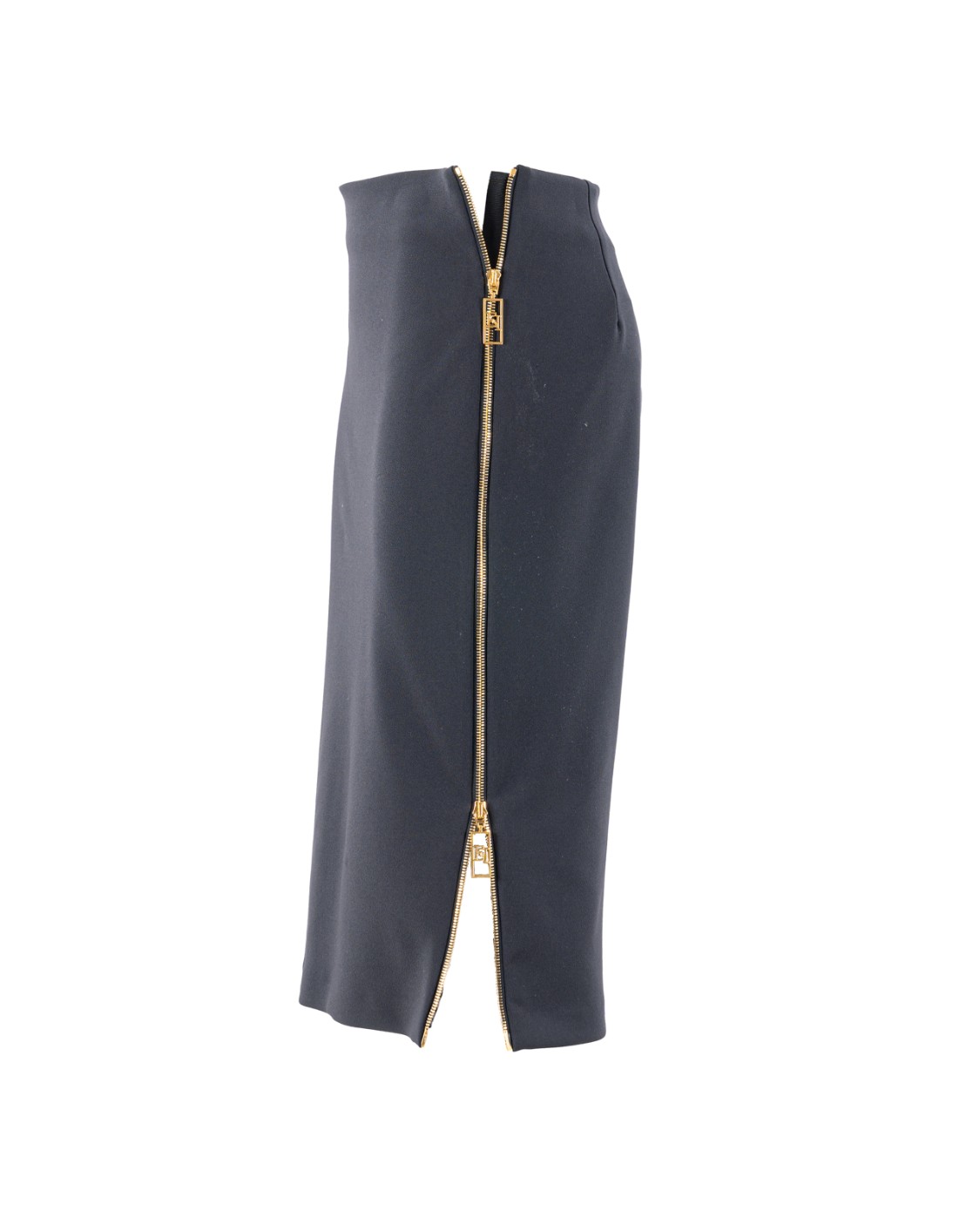 shop ELISABETTA FRANCHI  Gonna: Elisabetta Franchi gonna midi in crêpe con zip.
Fodera in raso.
Zip in metallo dorato.
Motivo di zip con tiretto logato che segue tutta la lunghezza dei fianchi.
Vestibilità slim.
Composizione: 96% Poliestere 04% Elastane.
Made in Italy.. GO04746E2-110 number 61225